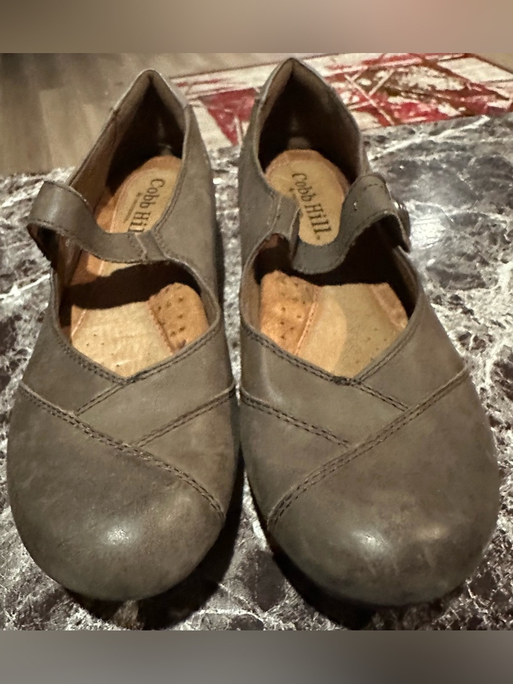 Cobb Hill by New Balance Gray Mary Jane Flats